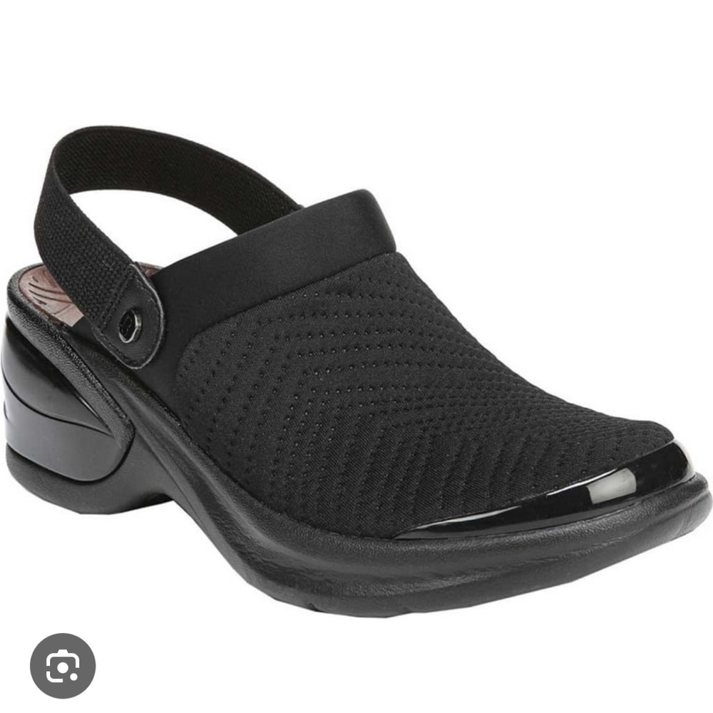Bzees Black Knit Women's Mules